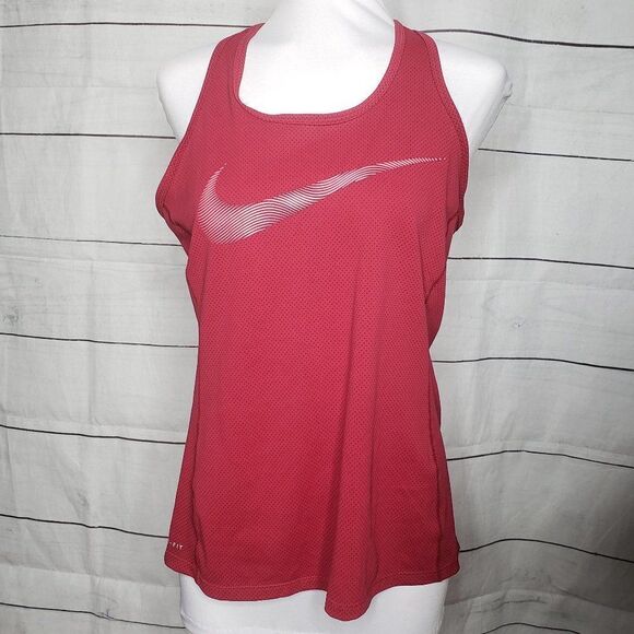 Nike Womens tank dri-fit medium red pink - Picture 1 of 6